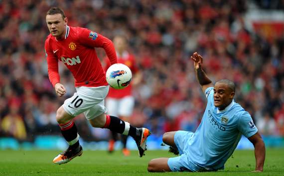 EPL: Vincent Kompany - Wayne Rooney, Manchester United v Manchester City