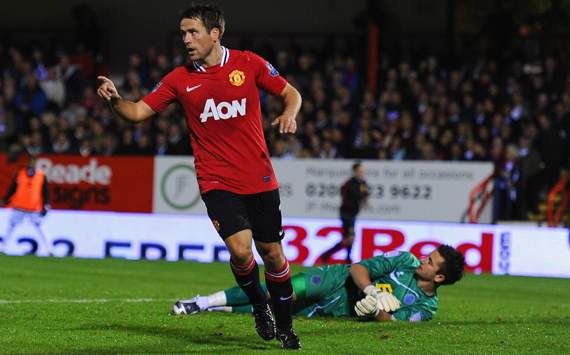 Carling Cup - Aldershot Town vs Manchester United,Michael Owen 