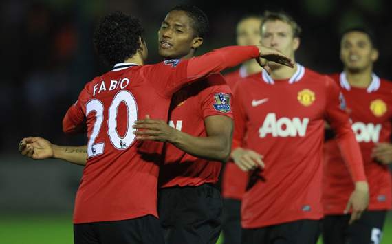 Carling Cup - Aldershot Town vs Manchester United,Antonio Valencia