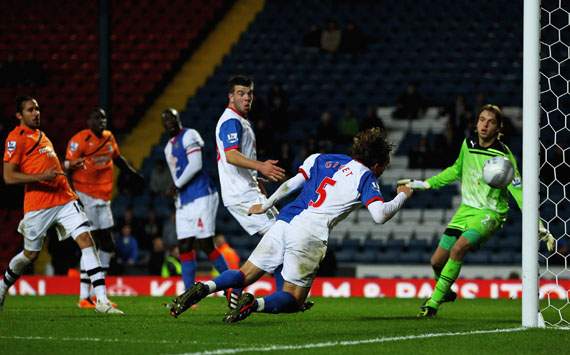 Carling Cup,Gael Givet,Blackburn Rovers v Newcastle United