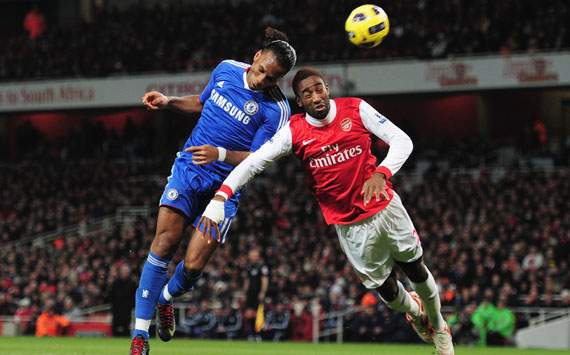 Didier Drogba and Johan Djourou
