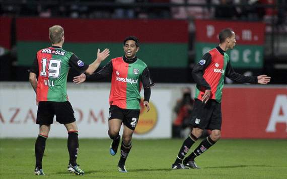NEC bejubelt treffer (NEC-Volendam)