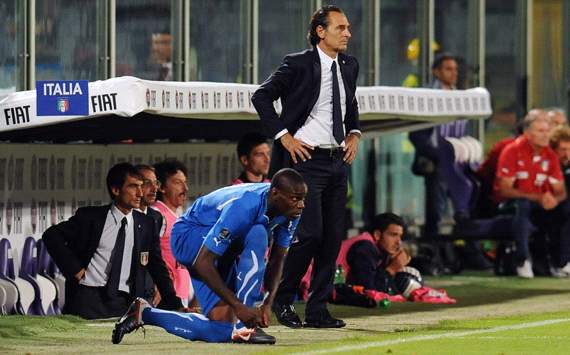 Cesare Prandelli & Mario Balotelli - Italy (Getty Images)