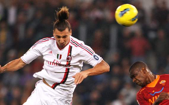 Zlatan Ibrahimovic & Juan - Roma-Milan (Getty Images)