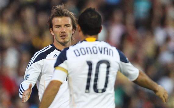 Beckham and Donovan-LA Galaxy