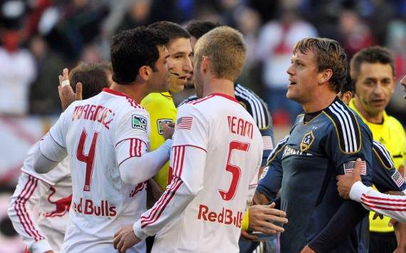 Rafa Marquez and Adam Cristman - New York Red Bulls vs. LA Galaxy