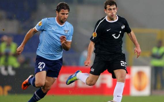 Lorik Cana and Admir Mehmedi - Lazio-Zurich - Europa League (Getty Images)
