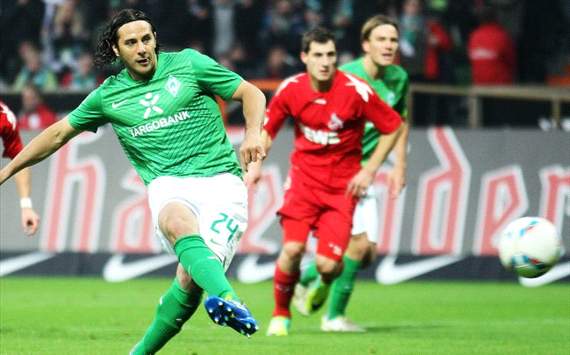 Bremens Goalgetter Claudio Pizarro schlägt erneut zu
