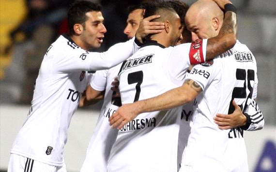 Spor Toto Süper Lig: Beşiktaşlı oyuncuların gol sevinci 