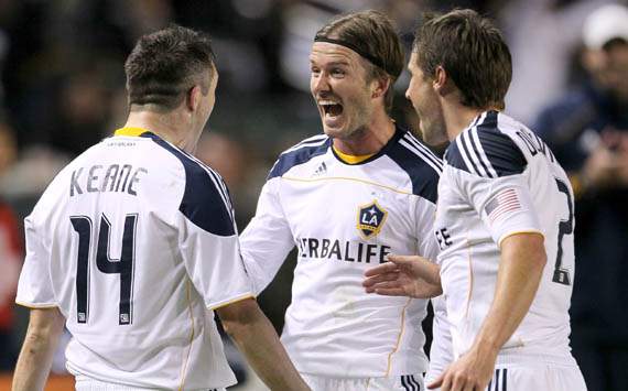Keane & Becks help Galaxy into final