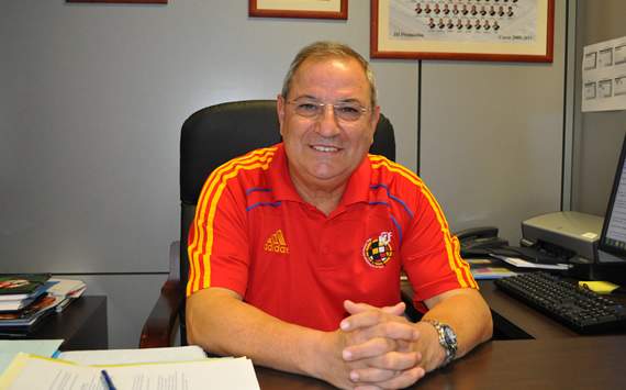 El responsable de categorías inferiores de la RFEF, Ginés Meléndez