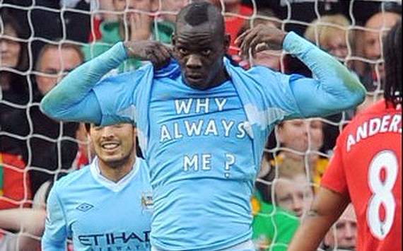 EPL,Mario Balotelli,Manchester United v Manchester City