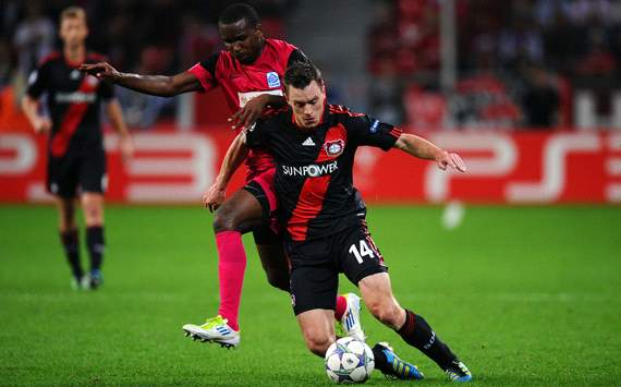 Bayer 04 Leverkusen - KRC Genk, Khaleem Hyland & Hanno Balitsch