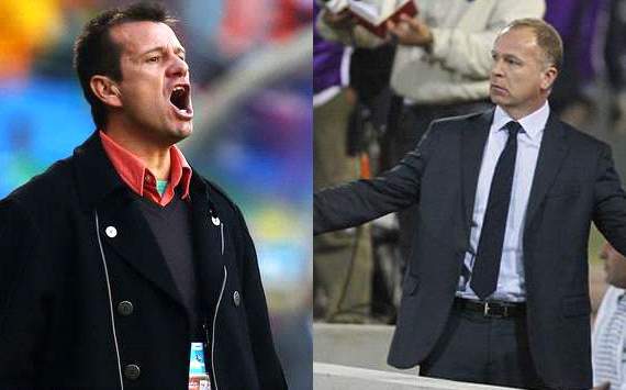 Dunga and Mano Menezes - Brazil
