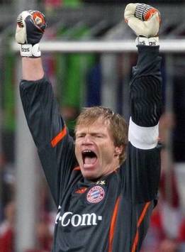 Oliver Kahn vom FC Bayern München ganz in seinem Element (AFP)