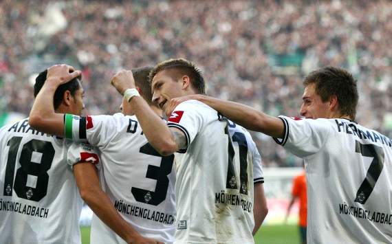 Mönchengladbachs Marco Reus feiert