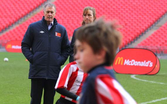 Geoff Hurst at the McDonald’s Coaching Masterclass at Wembley