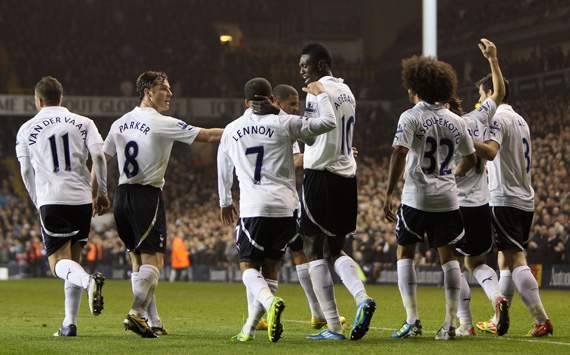 EPL,Emmanuel Adebayor,Tottenham Hotspur v Aston Villa