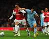 Carling Cup - Arsenal v Manchester City, Sebastien Squillaci and Samir Nasri