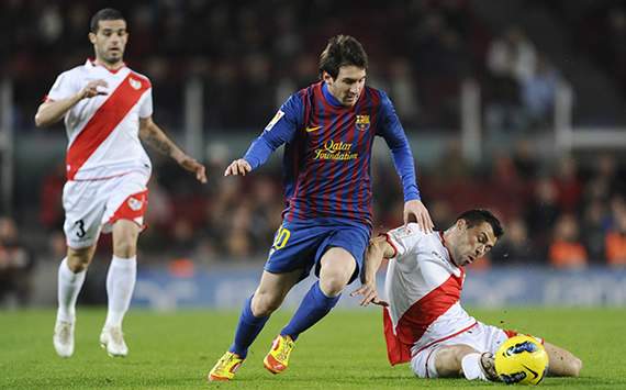Liga BBVA: Barcelona-Rayo Vallecano: Lionel Messi; Javi Fuego