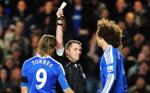 Carling Cup: Fernando Torres - Phil Dowd - David Luiz, Chelsea v Liverpool