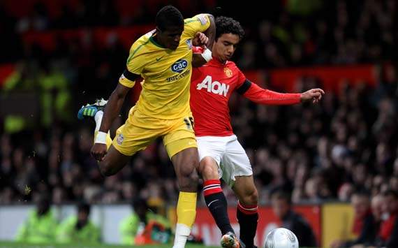 Carling Cup,Wilfried Zaha,Fabio,Manchester United v Crystal Palace
