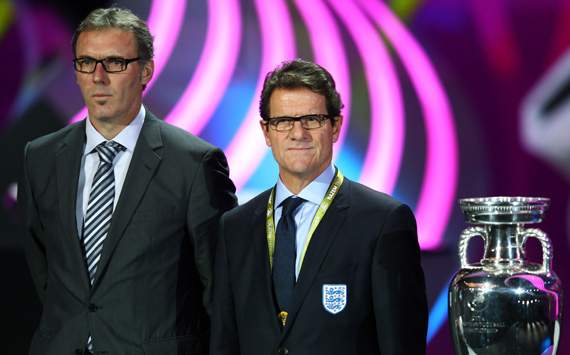 Fabio Capello and Laurent Blanc