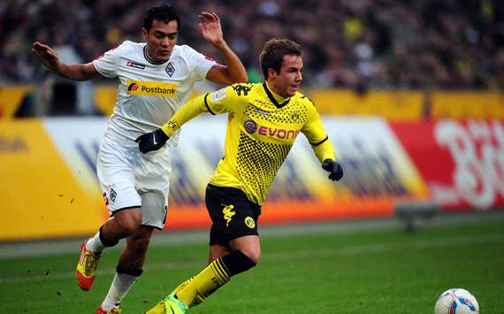 Borussia Mönchengladbach - Borussia Dortmund, Juan Arango & Mario Götze