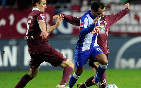 1. FC Kaiserslautern - Hertha BSC Berlin; Raffael, Martin Amedick & Olcay Sahan