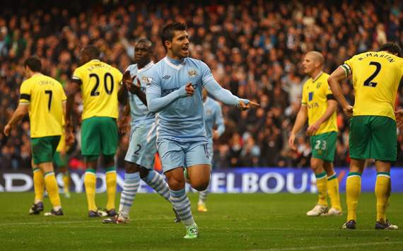 EPL,Sergio Aguero,Manchester City v Norwich City