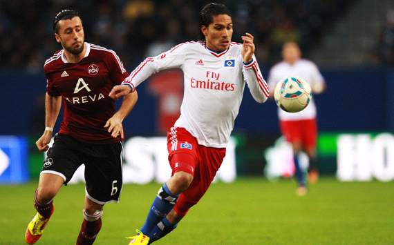 Hamburger SV - 1. FC Nürnberg, Paolo Guerrero & Dominic Maroh