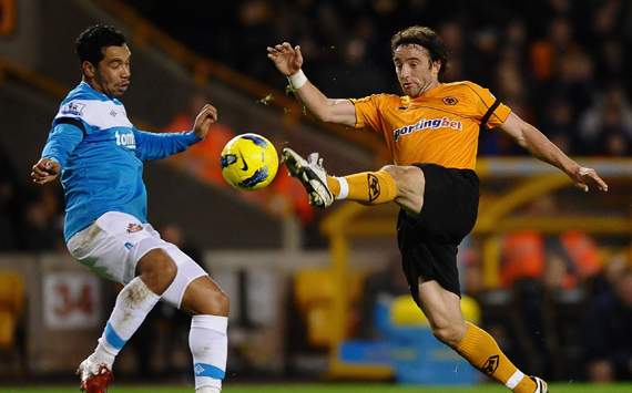 EPL - Wolverhampton Wanderers v Sunderland, Stephen Hunt and Kieran Richardson