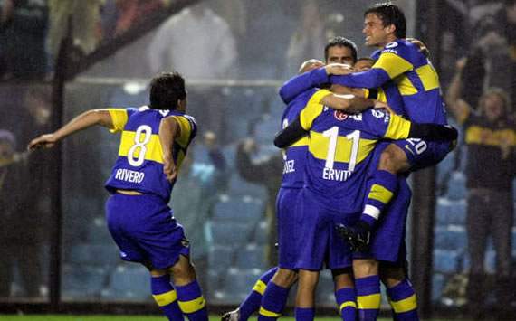 Festejo de Boca Juniors