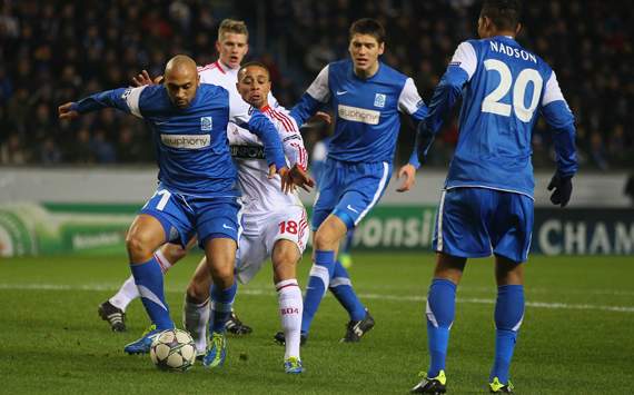 Champions League: RC Genk - Bayer Leverkusen, Anthony Vanden Borre; Sidney Sam