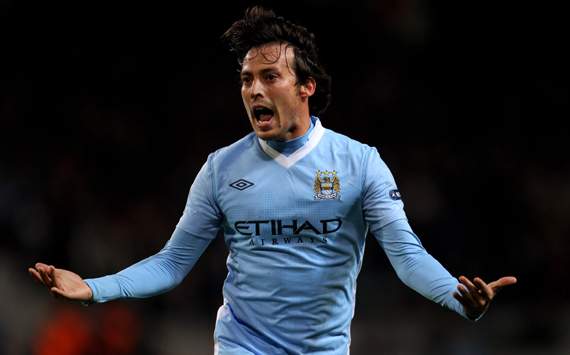 CL,David Silva,Manchester City FC v FC Bayern Muenchen