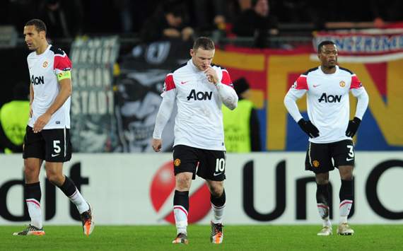 CL,Rio Ferdinand,Wayne Rooney,Patrice Evra,FC Basel 1893 v Manchester United FC