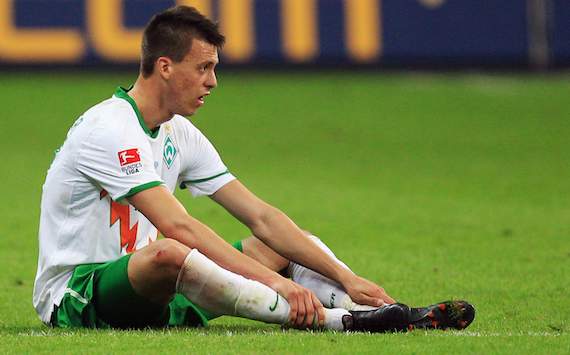 Frust bei Bremens Sandro Wagner