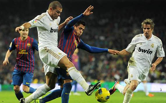 Pepe, Alexis Sanchez, Coentrao, Real Madrid, Barcelona