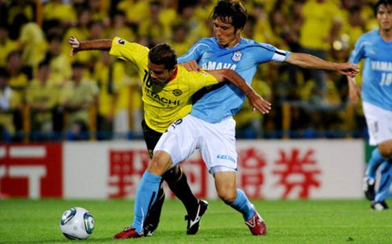 Kashiwa v Iwata;Daisuke Nasu & Leandro Domingues