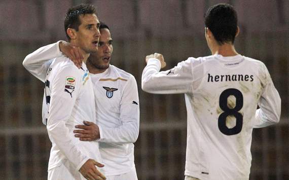 Lazio Rom: Miroslav Klose, Rafael Gonzalez & Anderson Hernanes