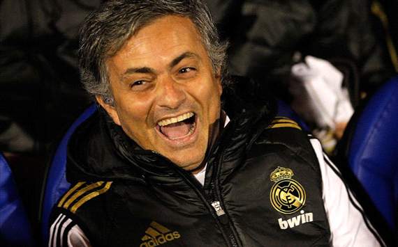 Jose Mourinho of Real Madrid smiles before of the round of last 16 Copa del Rey first leg match between Ponferradina