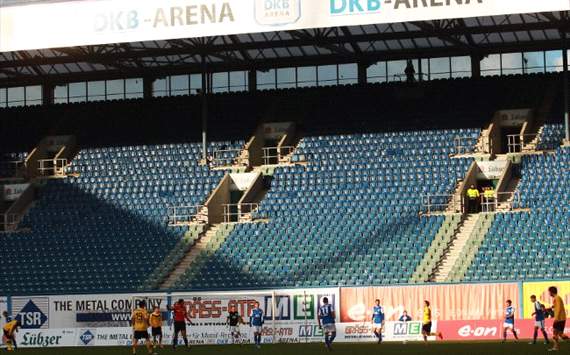 Das Geisterspiel in Rostock gegen Dresden