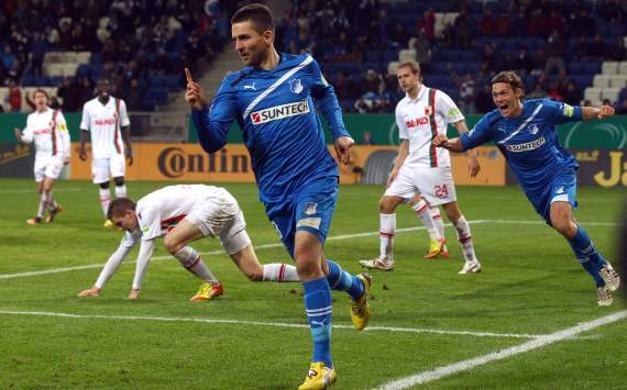 Die TSG Hoffenheim jubelt gegen Augsburg