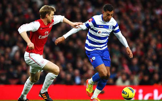 EPL: Jay Bothroyd - Per Mertesacke, Arsenal v Queens Park Rangers