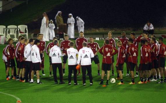 Training mit Scheich: Bayern München in Doha