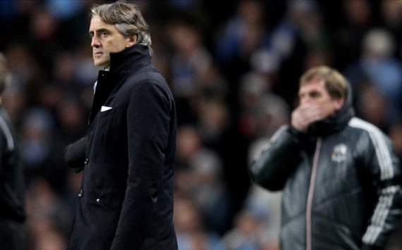 Roberto Mancini, Kenny Dalglish, Manchester City and Liverpool