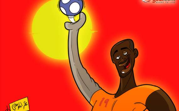 كاريكاتور جول: يحيى توريه ، الأفضل في أفريقيا 2011 (رسوم: عمر المومني)