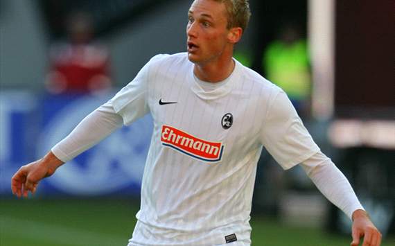 Felix Bastians im Trikot vom SC Freiburg
