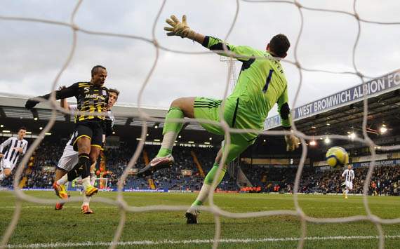 FA Cup - West Bromwich vs Cardiff City, Robert Earnshaw and Ben Foster