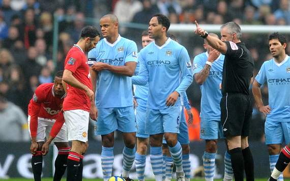 FA Cup: Vincent Kompany - Chris Foy, Manchester City v Manchester United